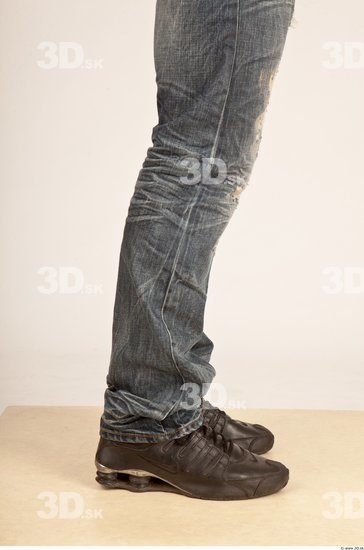 Whole Body Man Casual Jeans Athletic Studio photo references