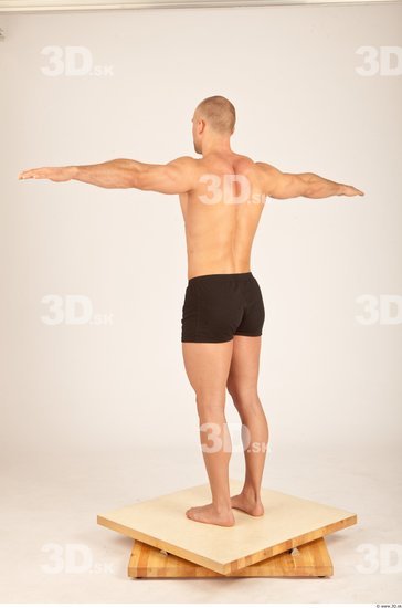 Whole Body Man T poses Casual Underwear Athletic Studio photo references