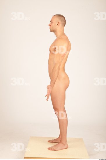 Whole Body Man Animation references Nude Casual Athletic Studio photo references