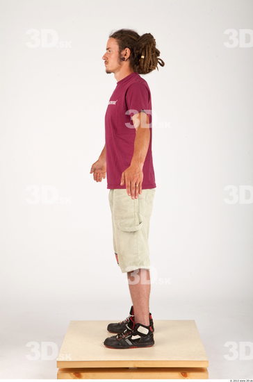 Whole Body Man Animation references Casual Historical Slim Studio photo references