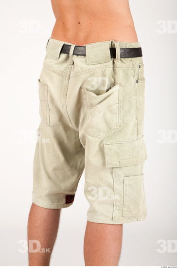 Thigh Whole Body Man Casual Historical Shorts Slim Studio photo references