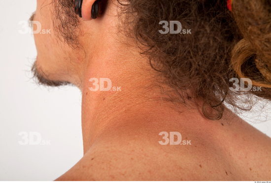 Neck Whole Body Man Historical Slim Studio photo references