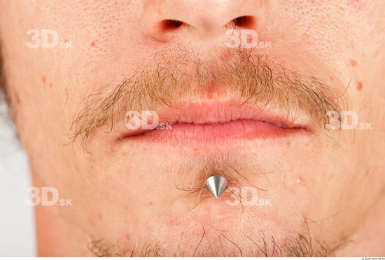 Mouth Whole Body Man Piercing Historical Slim Studio photo references