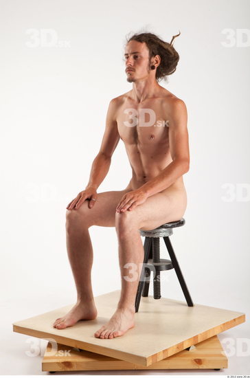 Whole Body Man Artistic poses White Nude Slim