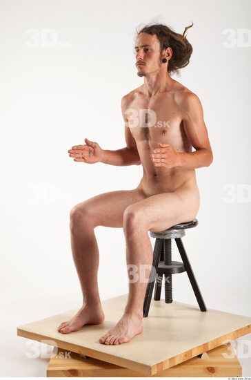 Whole Body Man Artistic poses White Nude Slim