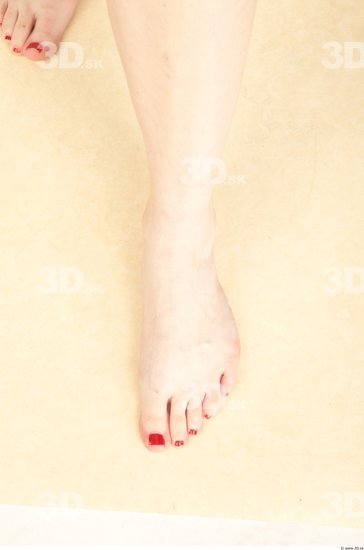 Foot Whole Body Woman Casual Slim Studio photo references