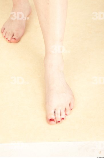 Foot Whole Body Woman Casual Slim Studio photo references