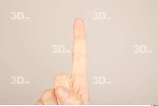 Fingers Whole Body Woman Casual Slim Studio photo references