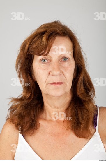 Head Woman White Average Wrinkles Female Studio Poses