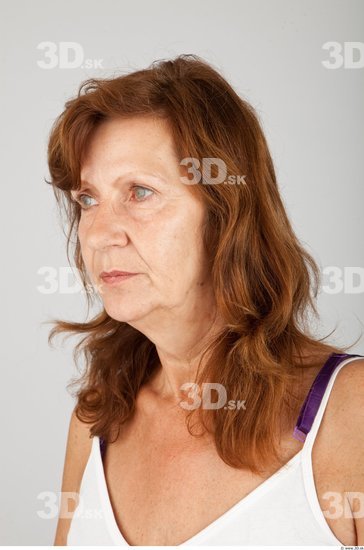 Head Woman White Average Wrinkles Female Studio Poses