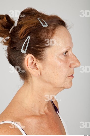 Head Woman White Average Wrinkles Female Studio Poses