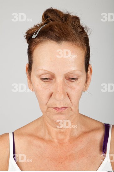 Head Woman White Average Wrinkles Female Studio Poses