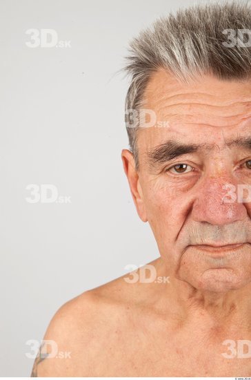 Head Man Average Wrinkles Male Studio Poses