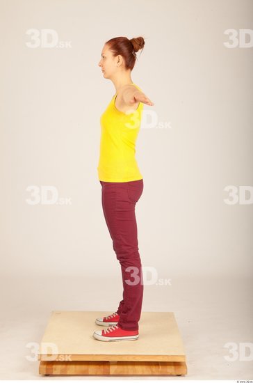 Whole Body Woman T poses Formal Slim Studio photo references