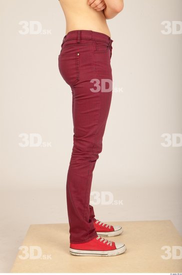 Leg Whole Body Woman Casual Formal Jeans Slim Studio photo references