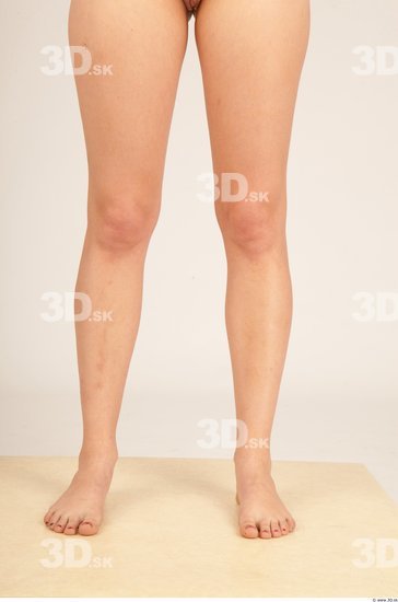 Calf Whole Body Woman Nude Formal Slim Studio photo references