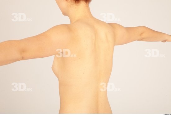 Whole Body Back Woman Nude Formal Slim Studio photo references