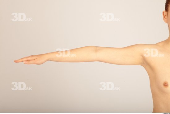 Arm Whole Body Woman Nude Formal Slim Studio photo references