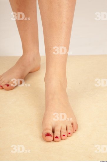 Foot Whole Body Woman Formal Slim Studio photo references