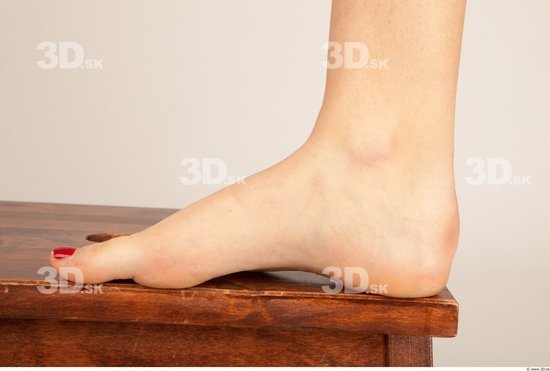 Foot Whole Body Woman Formal Slim Studio photo references