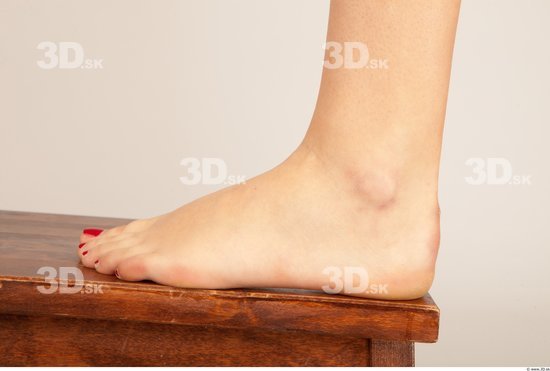 Foot Whole Body Woman Formal Slim Studio photo references