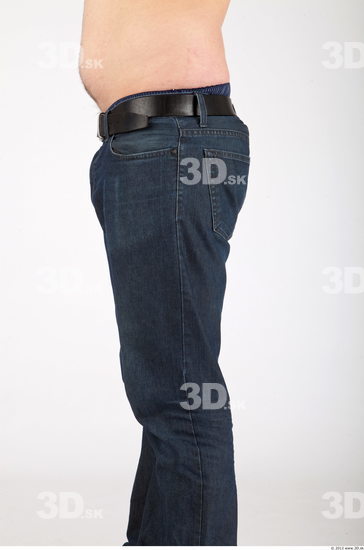 Thigh Whole Body Man Casual Jeans Average Studio photo references