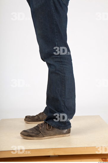 Calf Whole Body Man Casual Jeans Average Studio photo references