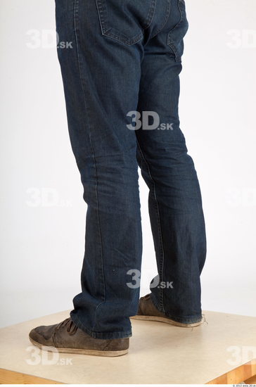 Calf Whole Body Man Casual Jeans Average Studio photo references