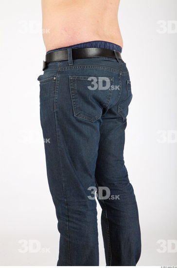 Thigh Whole Body Man Casual Jeans Average Studio photo references