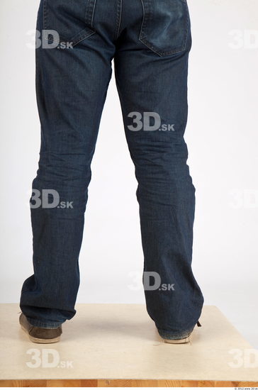 Calf Whole Body Man Casual Jeans Average Studio photo references