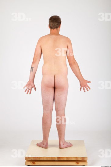 Whole Body Man Animation references Nude Casual Average Studio photo references