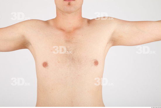 Chest Whole Body Man Nude Casual Average Studio photo references