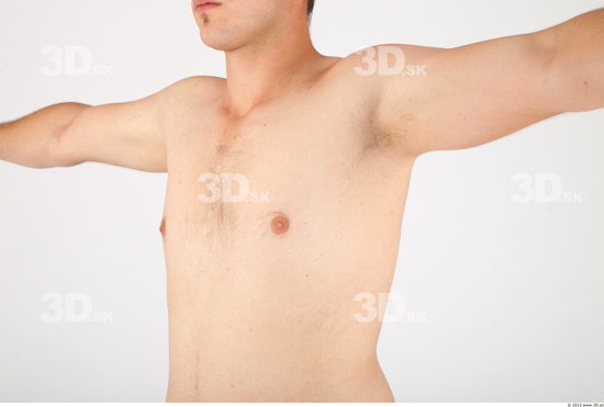 Chest Whole Body Man Nude Casual Average Studio photo references