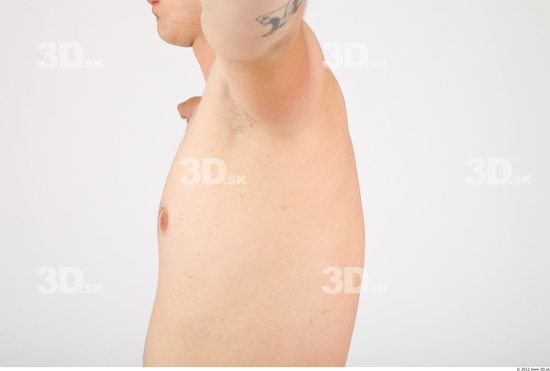Chest Whole Body Man Nude Casual Average Studio photo references