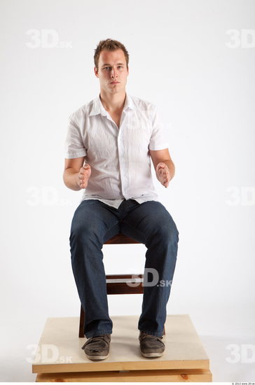 Whole Body Man Artistic poses White Casual Average