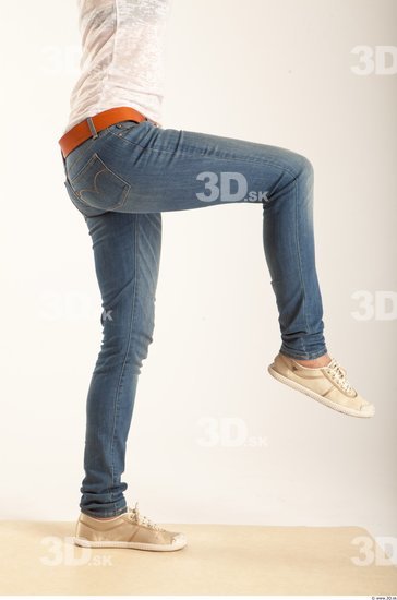 Leg Woman Animation references White Formal Jeans Slim