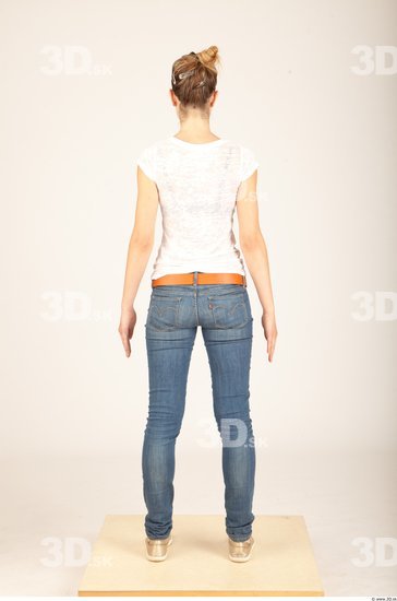 Whole Body Woman Animation references Casual Slim Studio photo references