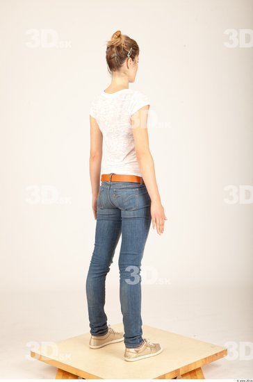 Whole Body Woman Animation references Casual Slim Studio photo references