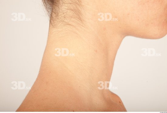 Neck Whole Body Woman Casual Slim Studio photo references