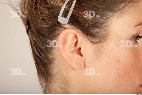 Ear Whole Body Woman Casual Slim Studio photo references