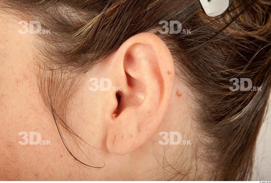 Ear Whole Body Woman Casual Slim Studio photo references