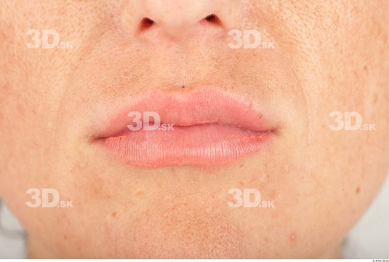 Mouth Whole Body Woman Casual Slim Studio photo references