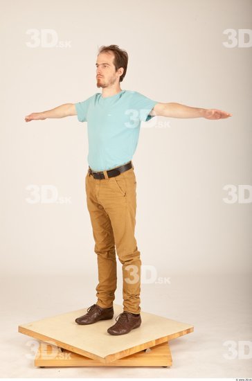 Whole Body Man T poses Casual Average Studio photo references