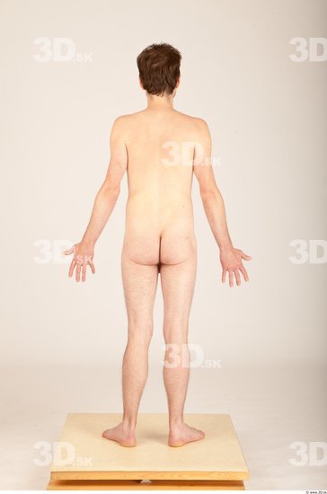 Whole Body Man Animation references Nude Casual Average Studio photo references