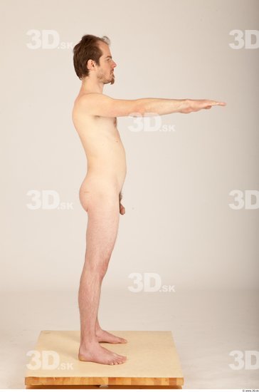 Whole Body Man Animation references Nude Casual Average Studio photo references