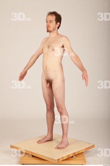 Whole Body Man Animation references Nude Casual Average Studio photo references