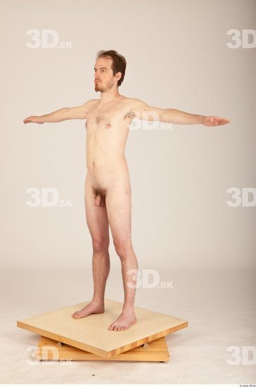 Whole Body Man T poses Nude Casual Average Studio photo references