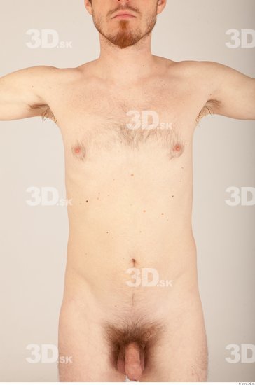 Upper Body Whole Body Man Nude Casual Average Studio photo references