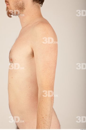 Arm Whole Body Man Nude Casual Average Studio photo references