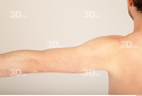 Arm Whole Body Man Nude Casual Average Studio photo references